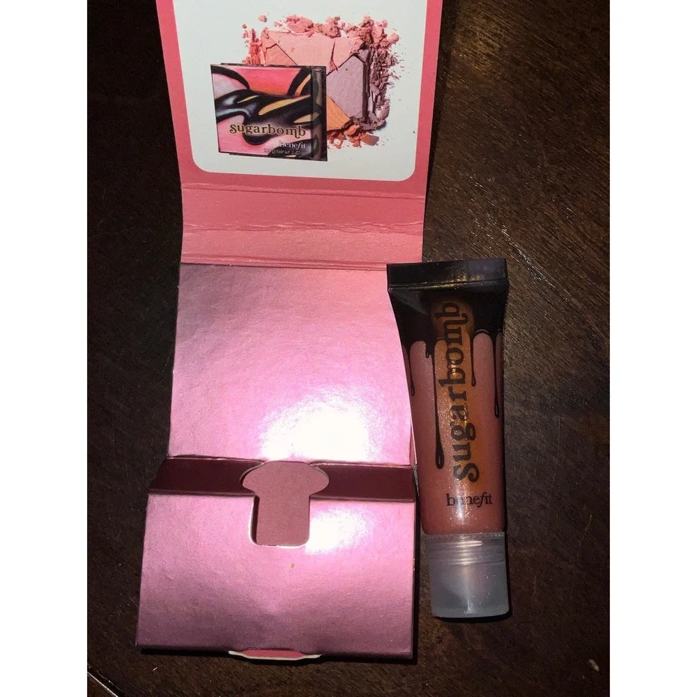 Benefit Lip Gloss Sugarbomb Ultra Plush Shimmer High Shine Finish Mini Travel